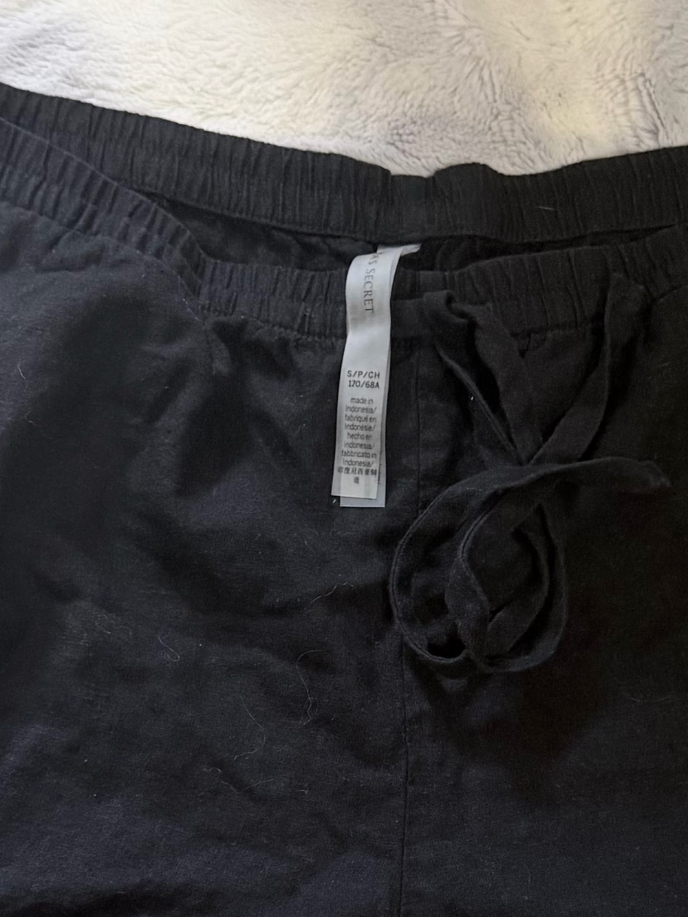 Victoria's Secret Black Drawstring swimsuit coverup/lounge Shorts